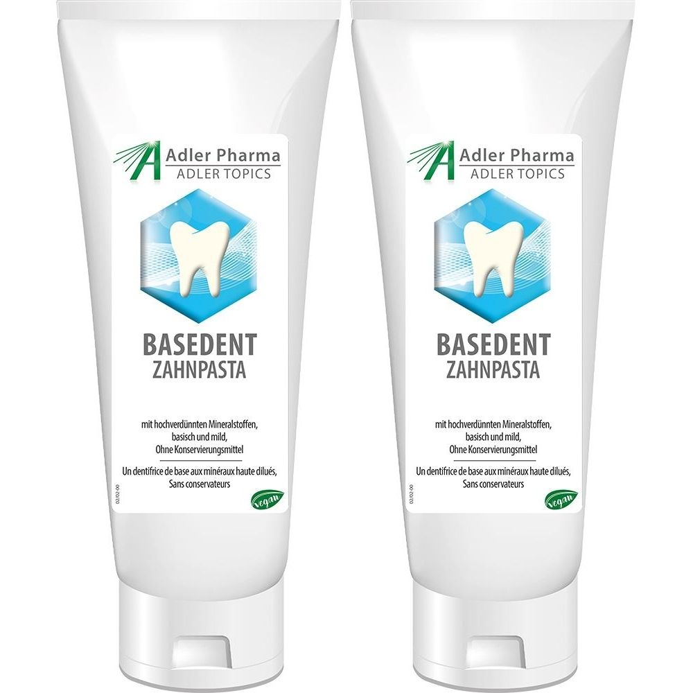 Basedent basische Mineralstoffzahnpaste 2x 2x75 ml Zahnpasta