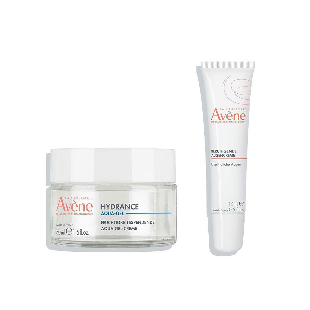 Avène Beruhigende Augencreme + Hydrance Aqua-Gel Creme Set 1 St
