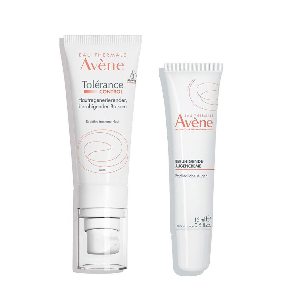 Avène Beruhigende Augencreme + Tolérance Control Balsam Set 1 St