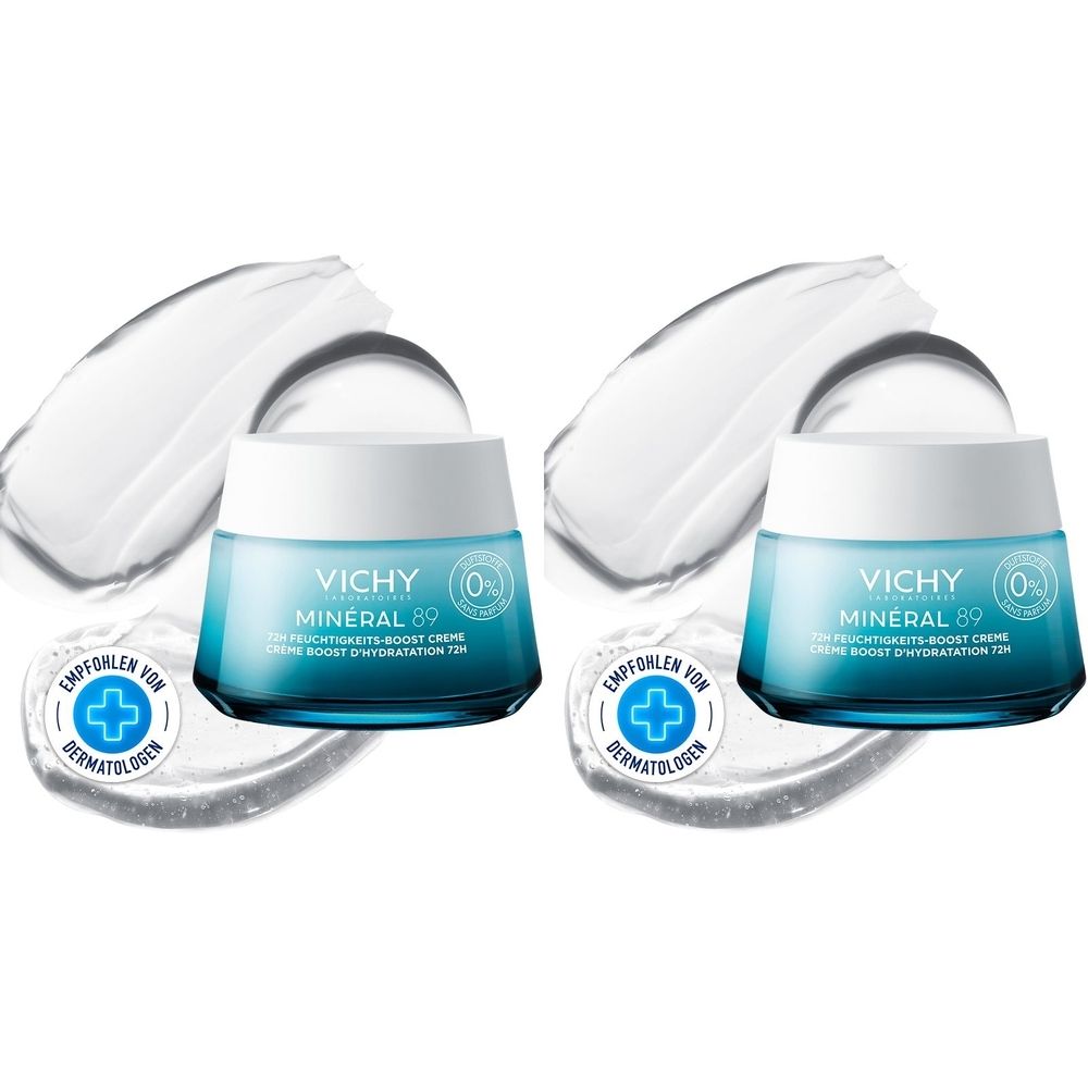 Vichy Minéral 89 72H Feuchtigkeits Creme x2 2x50 ml