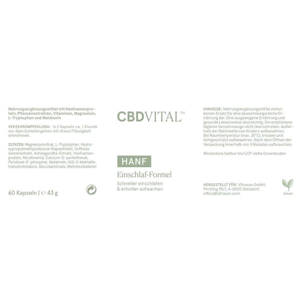 CBD Vital Hanf Schlaf-Formel Kapseln 2x 2x60 St