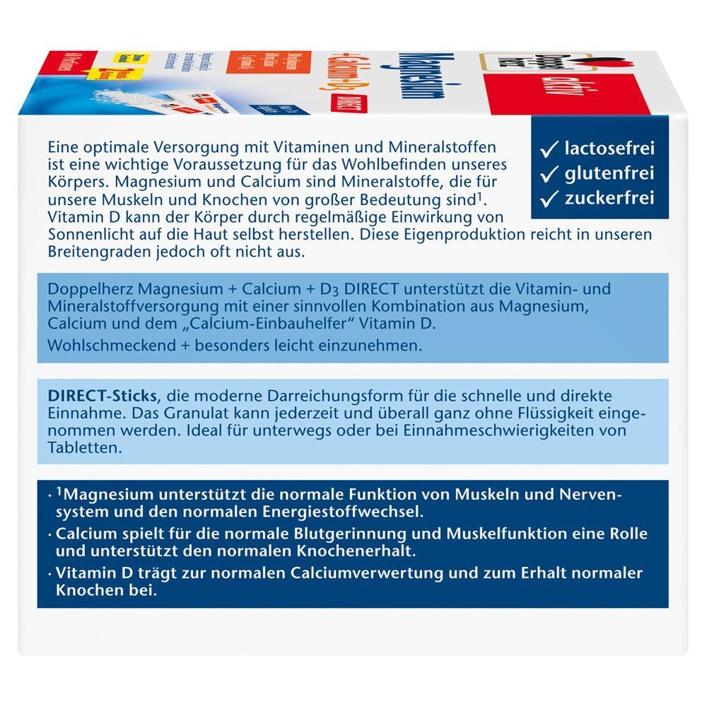 Doppelherz® aktiv Magnesium + Calcium + D3 DIRECT Micro-Pellets
