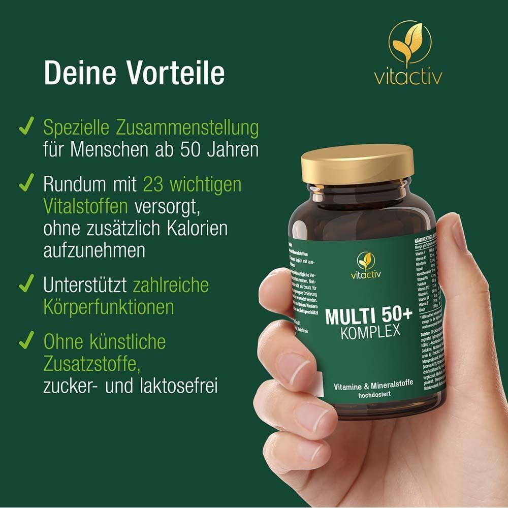 Vitactiv MULTI 50+ Vitamin- & Mineralstoff-Komplex