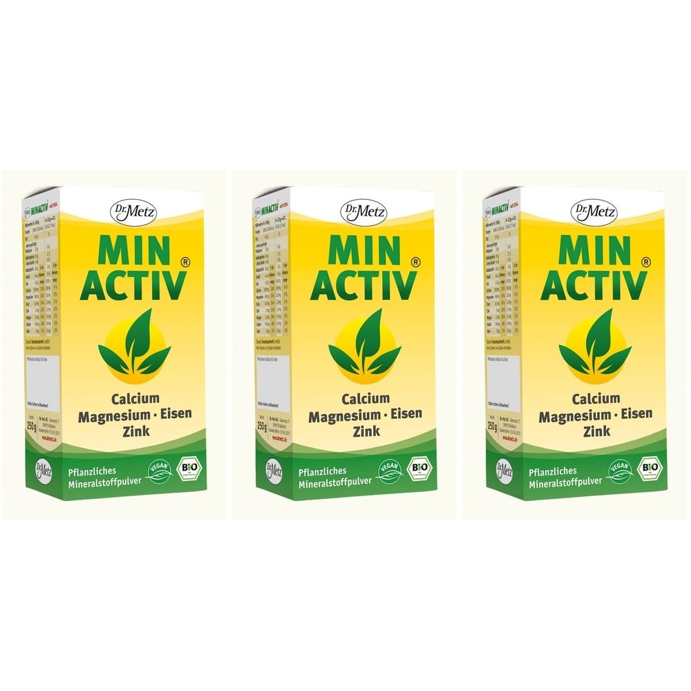 Minactiv Bio 3x 3x250 g Pulver