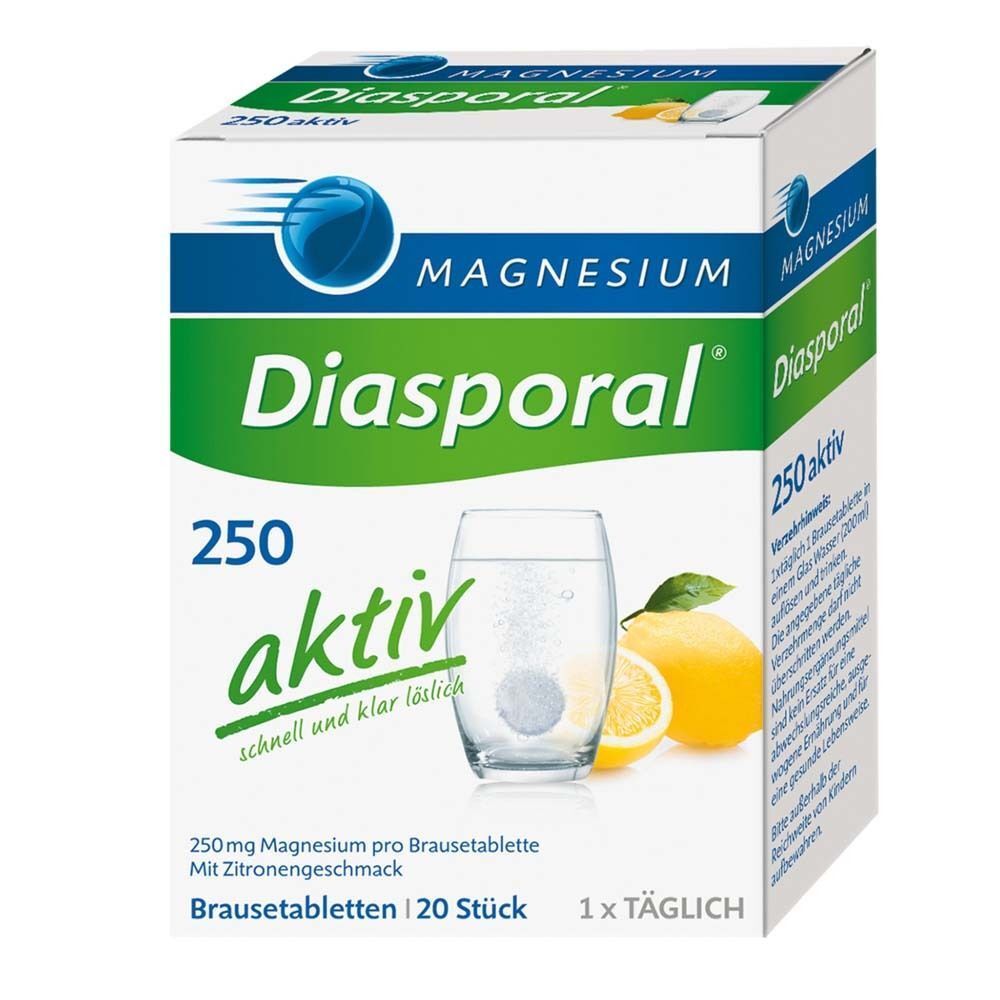 Magnesium Diasporal 250 aktiv Brausetabletten 2x 2x20 St
