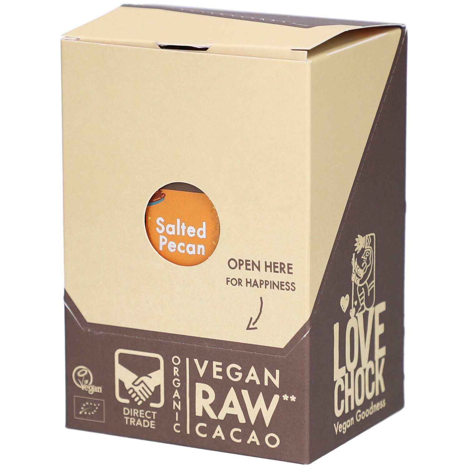 Lovechock Salted Pecan 80% 12x40g 12x40 g Schokolade