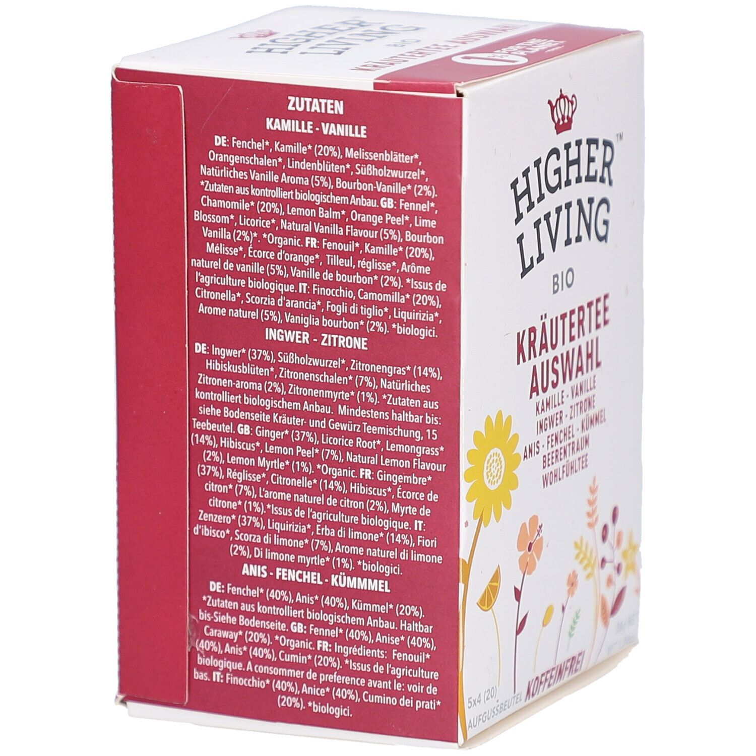 Higher Living™ Bio Kräuterteeauswahl