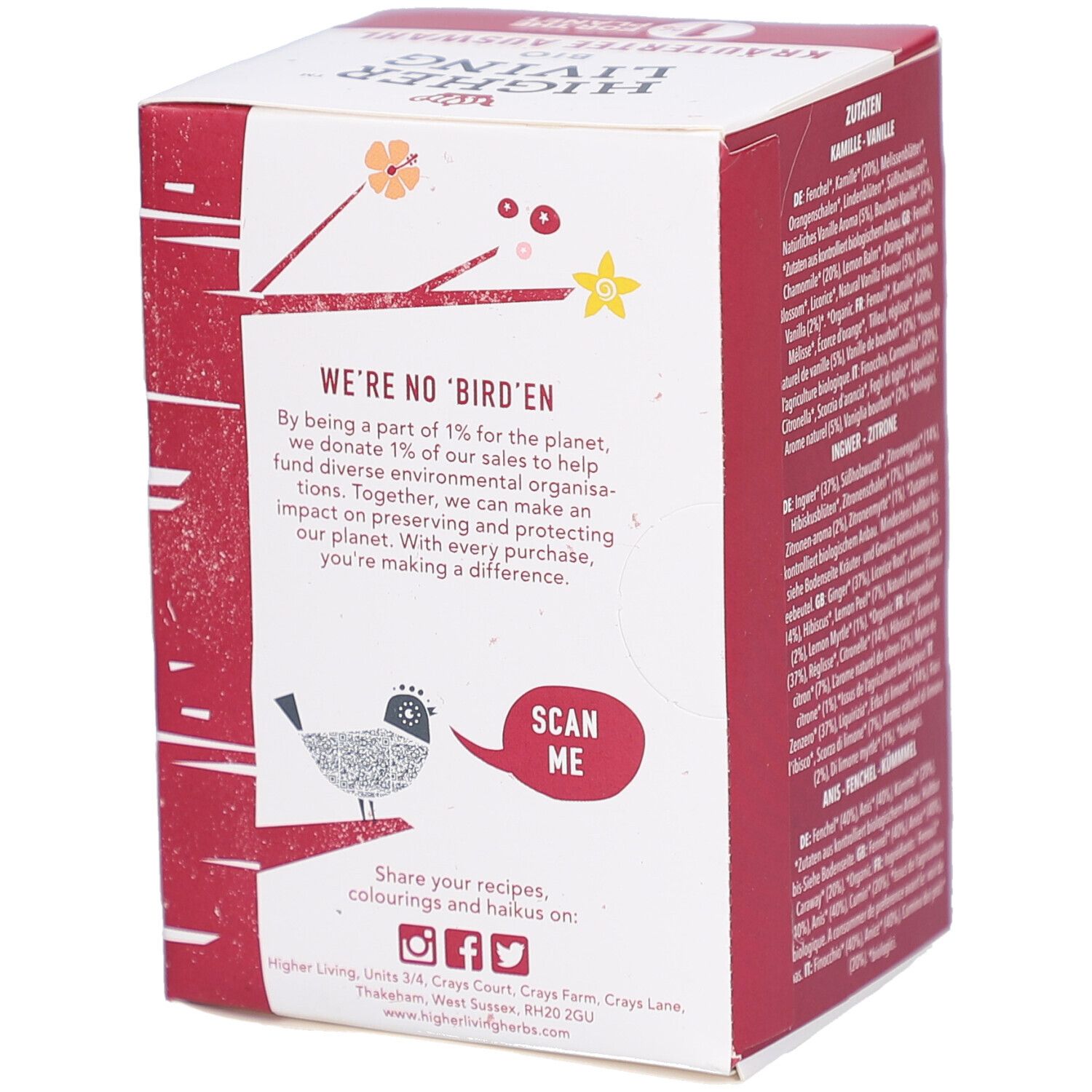 Higher Living™ Bio Kräuterteeauswahl