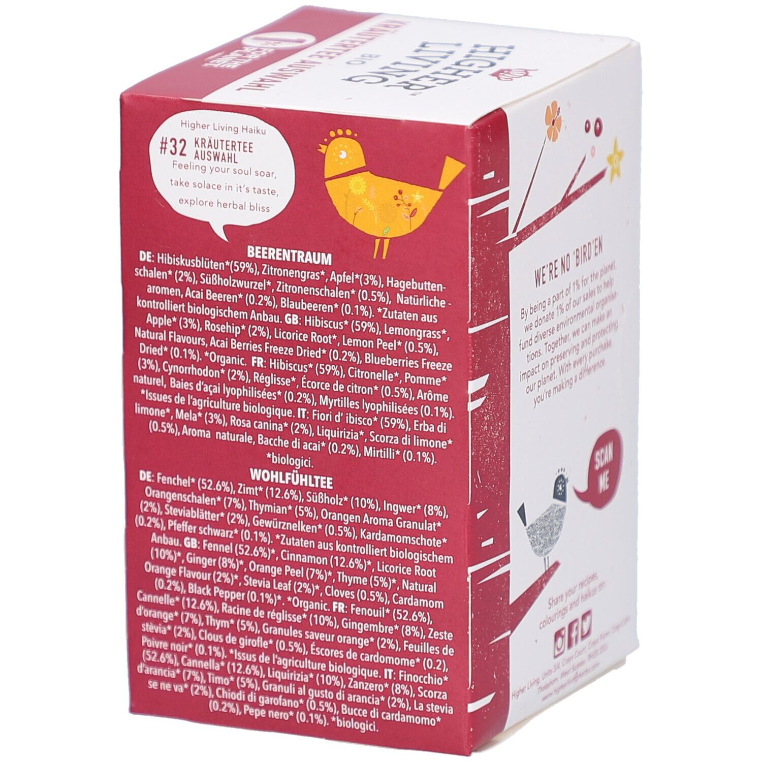 Higher Living™ Bio Kräuterteeauswahl