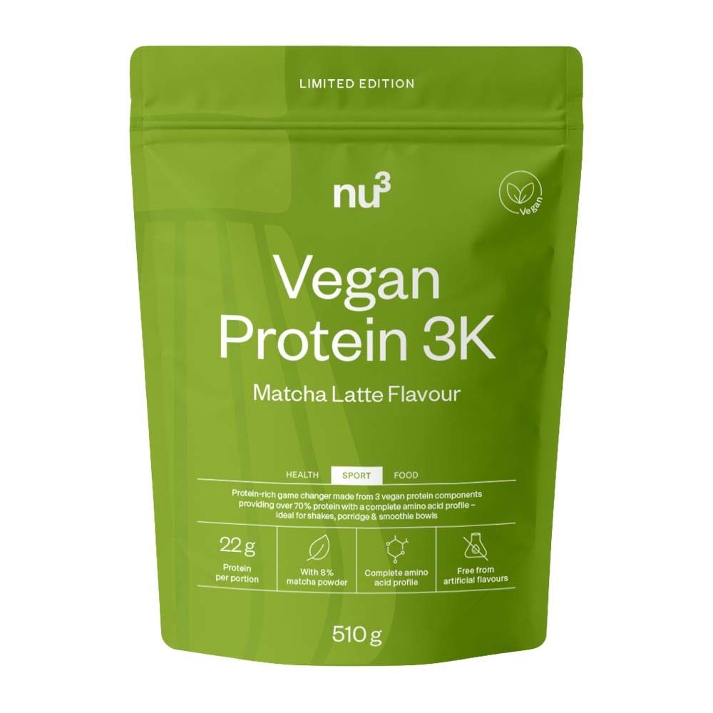 nu3 Vegan Protein 3K Matcha Latte 510 g Pulver