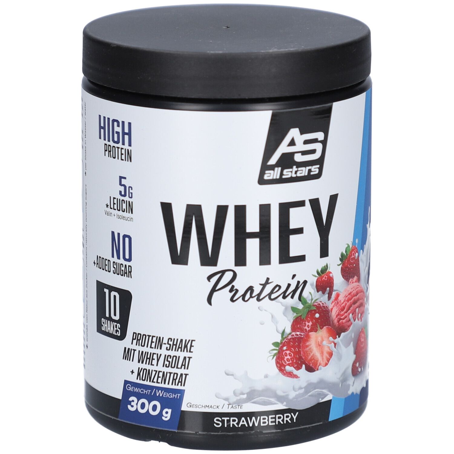Whey Protein Strawberry 300 g Dose PUE new