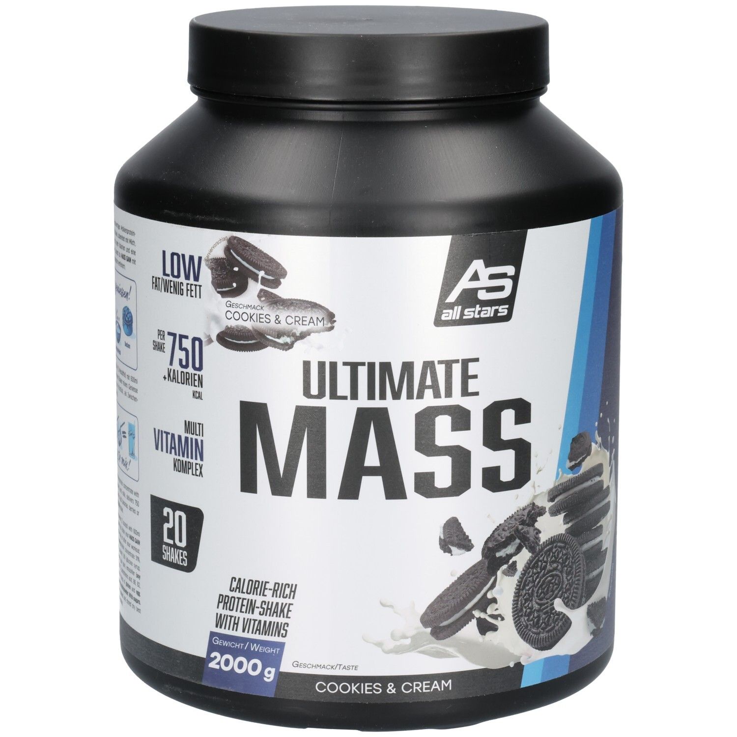 Mass Gain Cookies & Cream 2.000 g 2000 Pulver