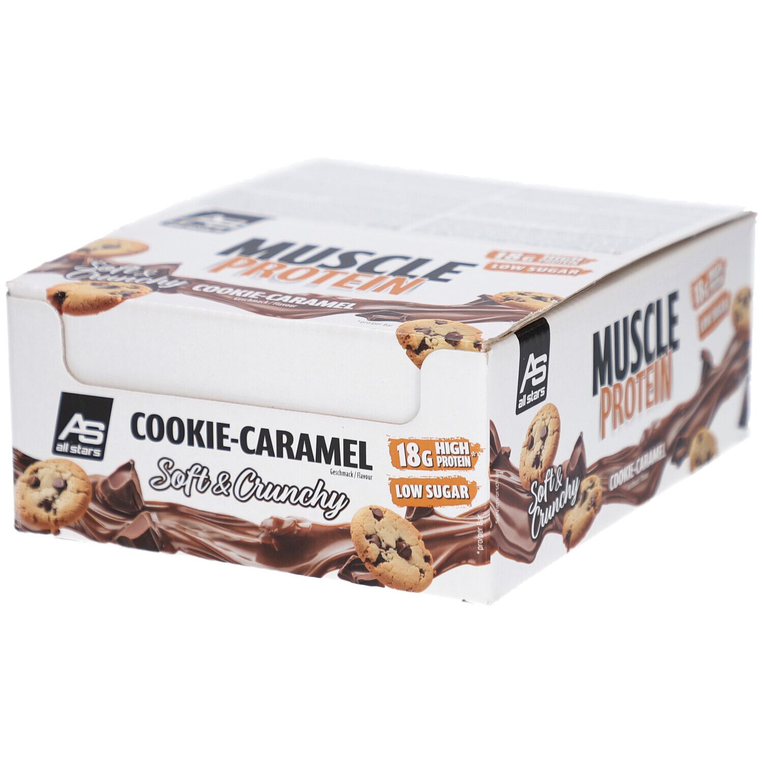 Muscle Protein BAR Cookie Caramel 12x65g 12x65 g Riegel