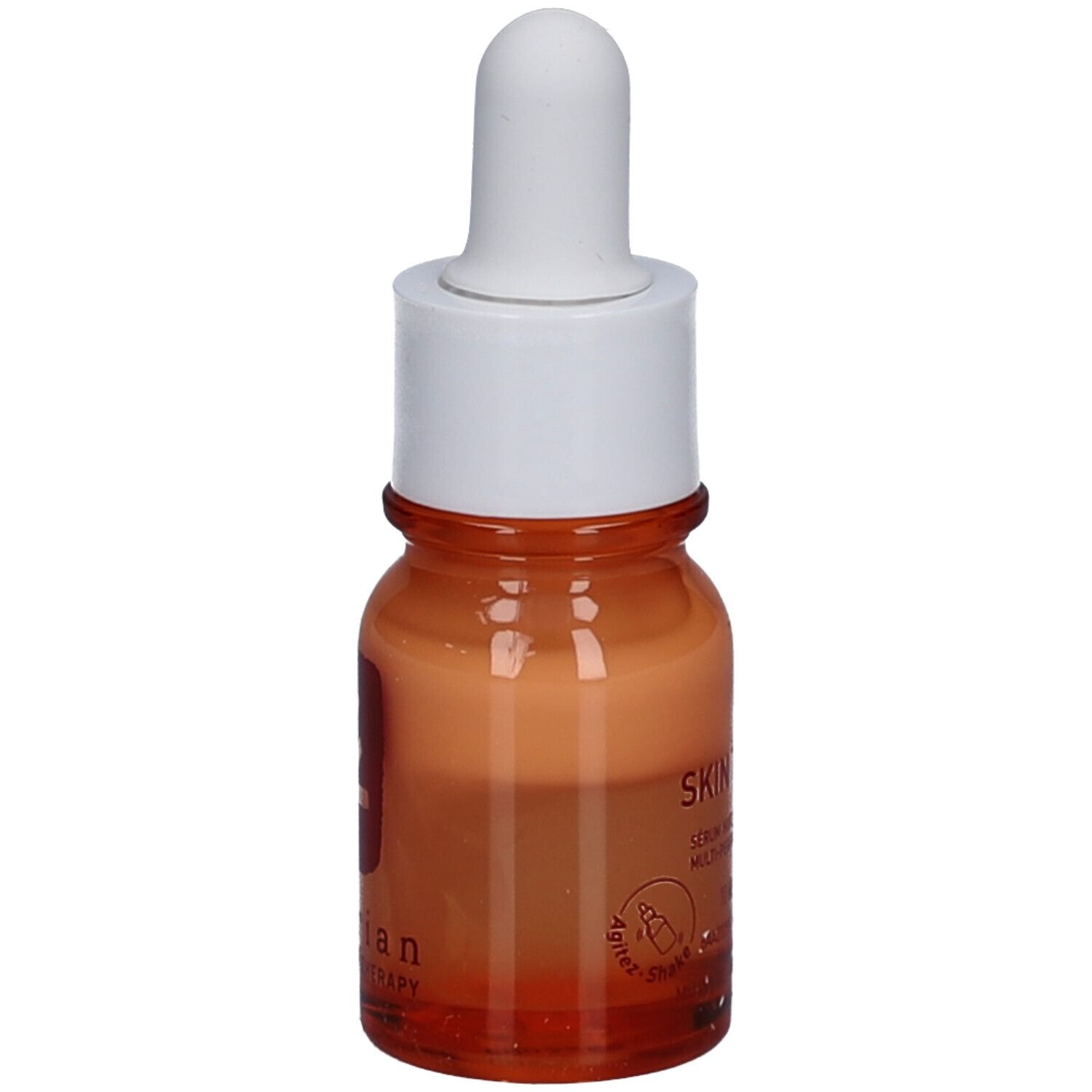Erborian Skin Therapy Light Serum in kleiner Glasflasche mit Pipette, Rückansicht.