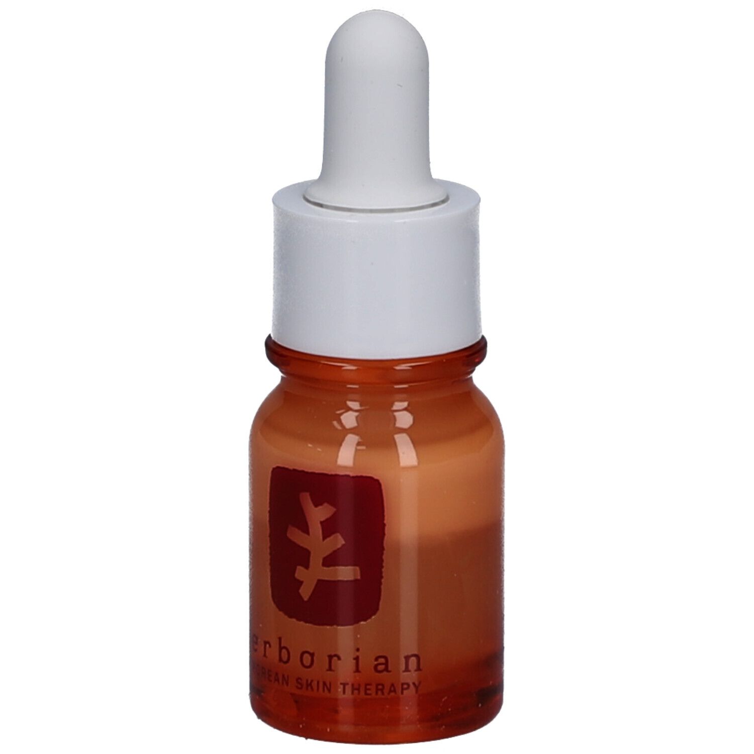 Erborian Skin Therapy Light Serum in kleiner Glasflasche mit Pipette und rotem Logo.