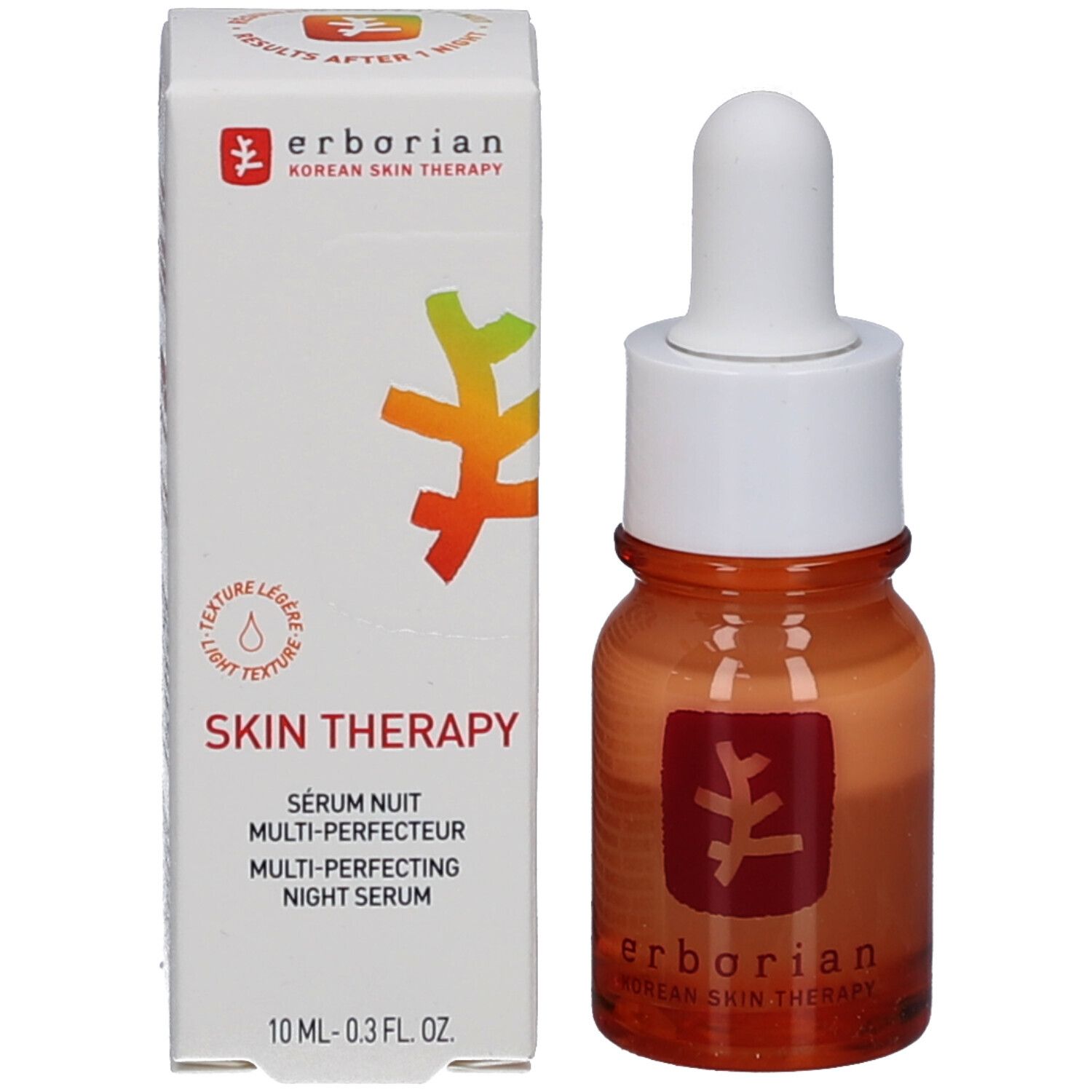 Erborian Skin Therapy Light Serum und seine Verpackung, 10ml.