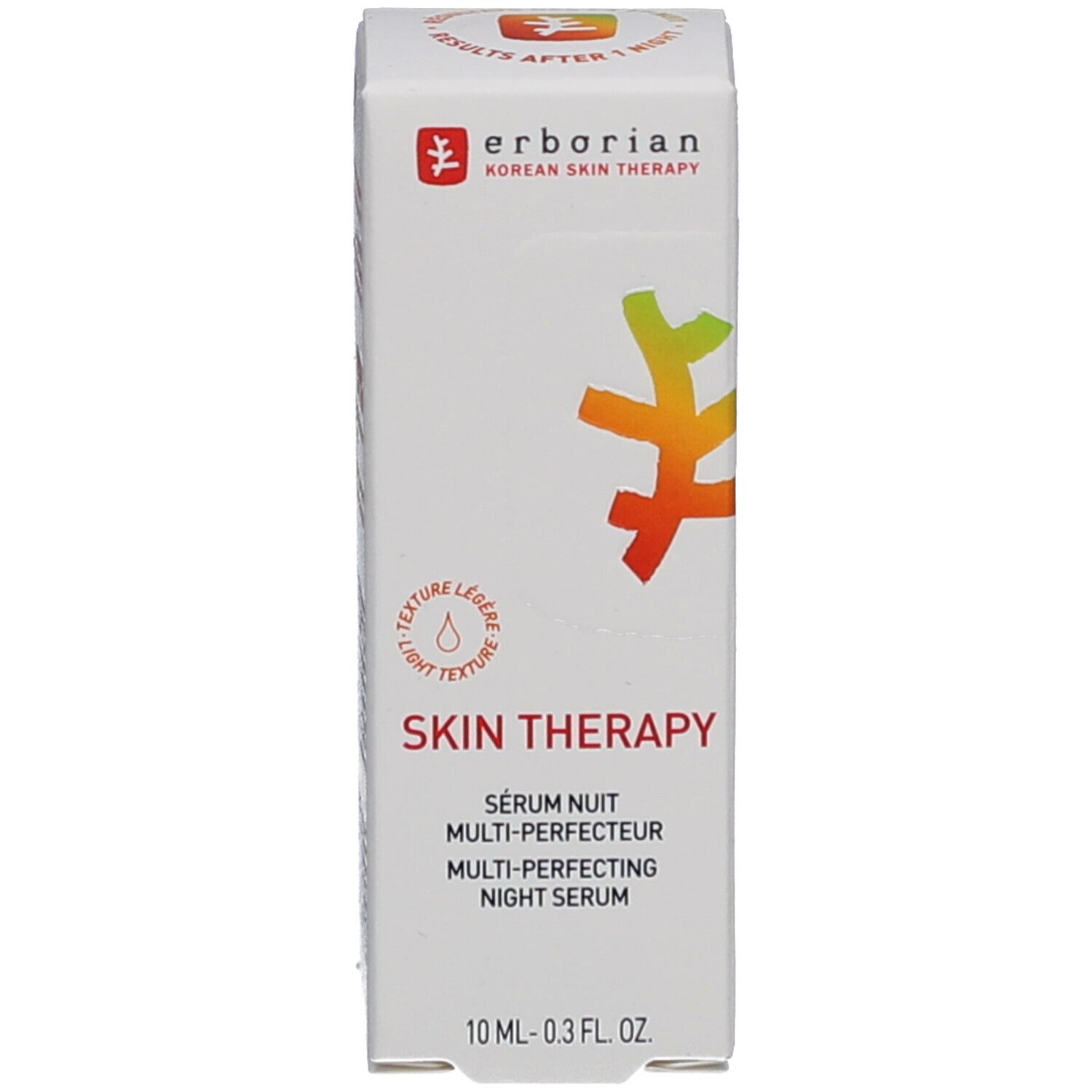 Verpackung des Erborian Skin Therapy Light Serums, 10ml.