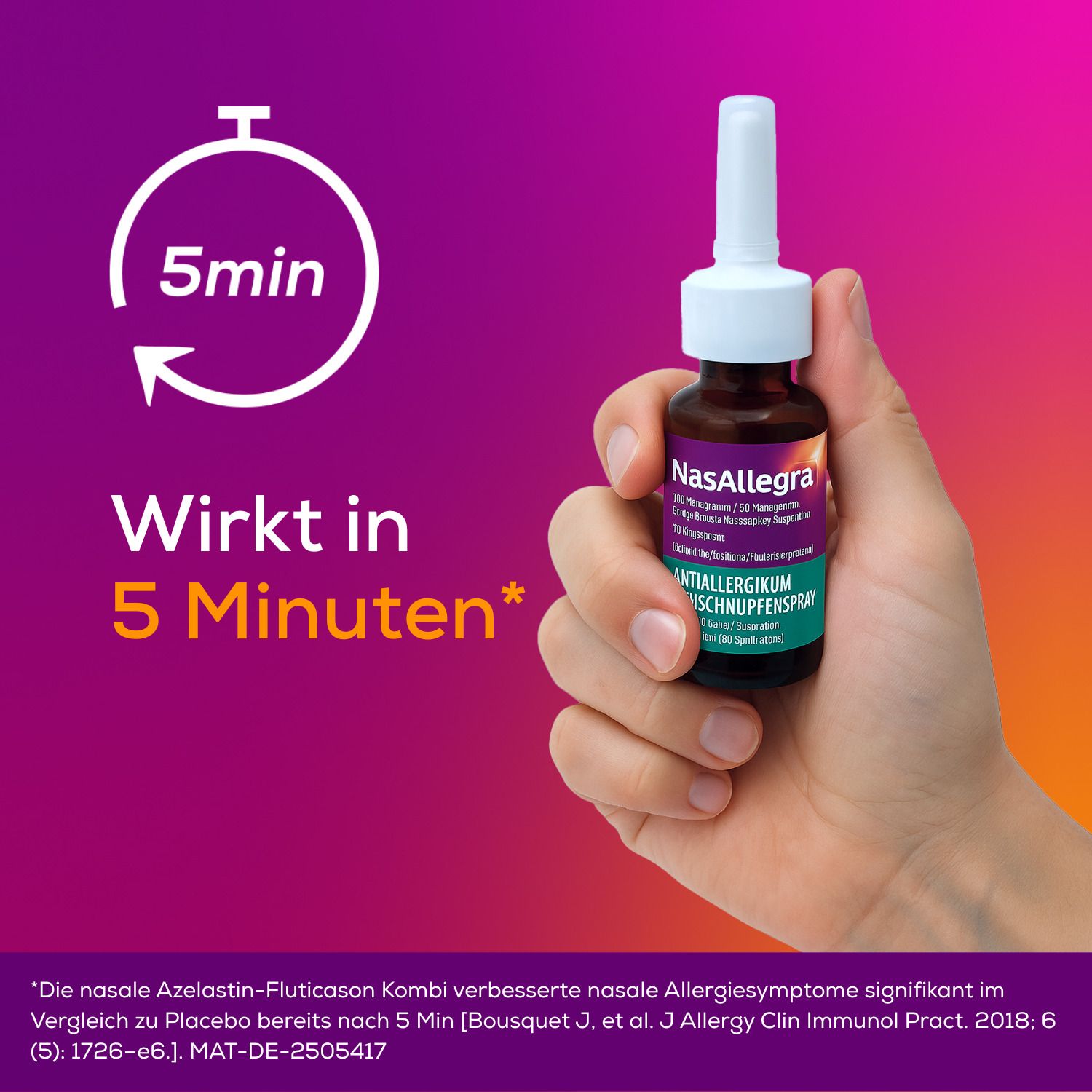 NasAllegra® Heuschnupfenspray I 2-in-1 Wirkstoffkombi bei Pollenallergie