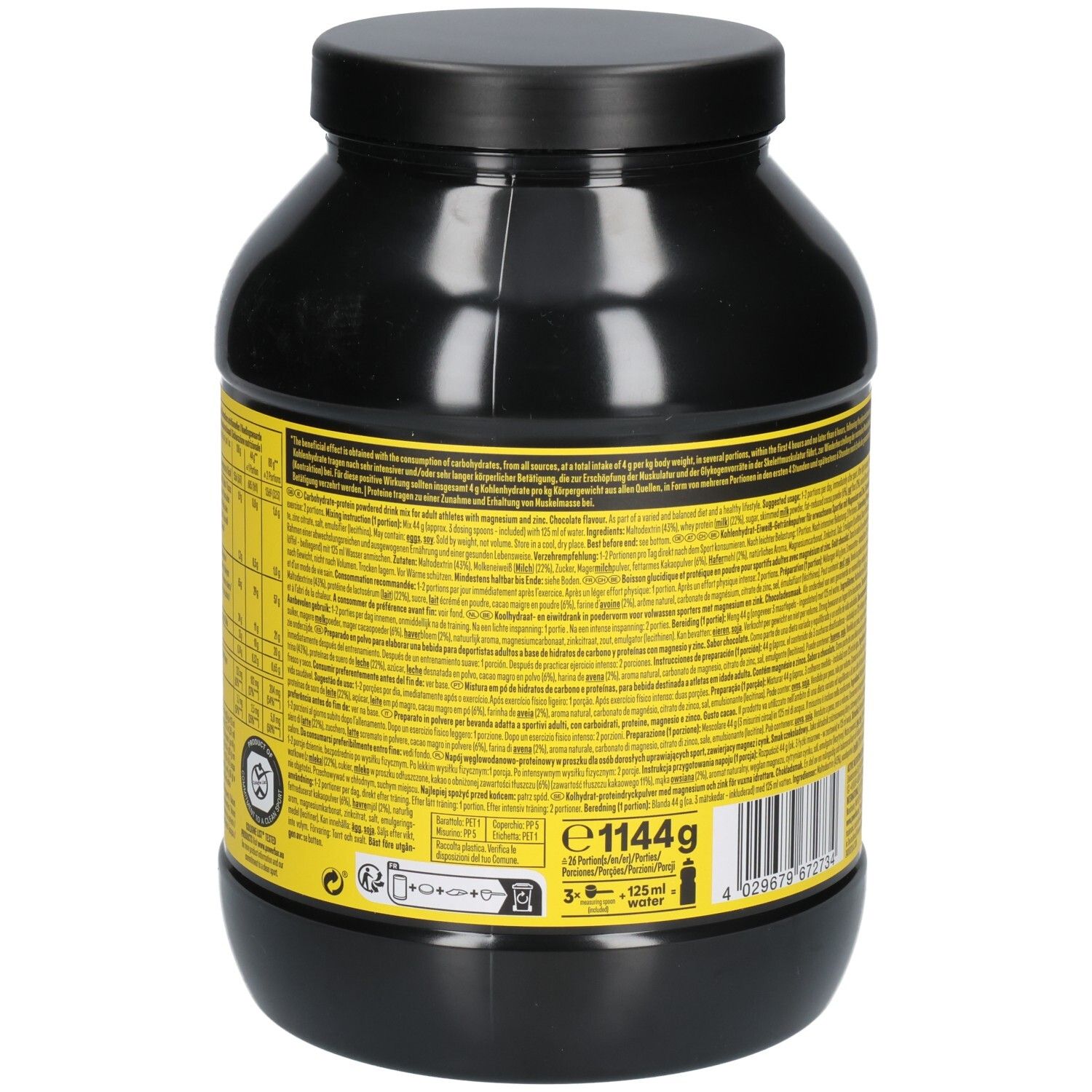 POWERBAR Recovery Max Chocolate Regenerations Whey Drink Pulver