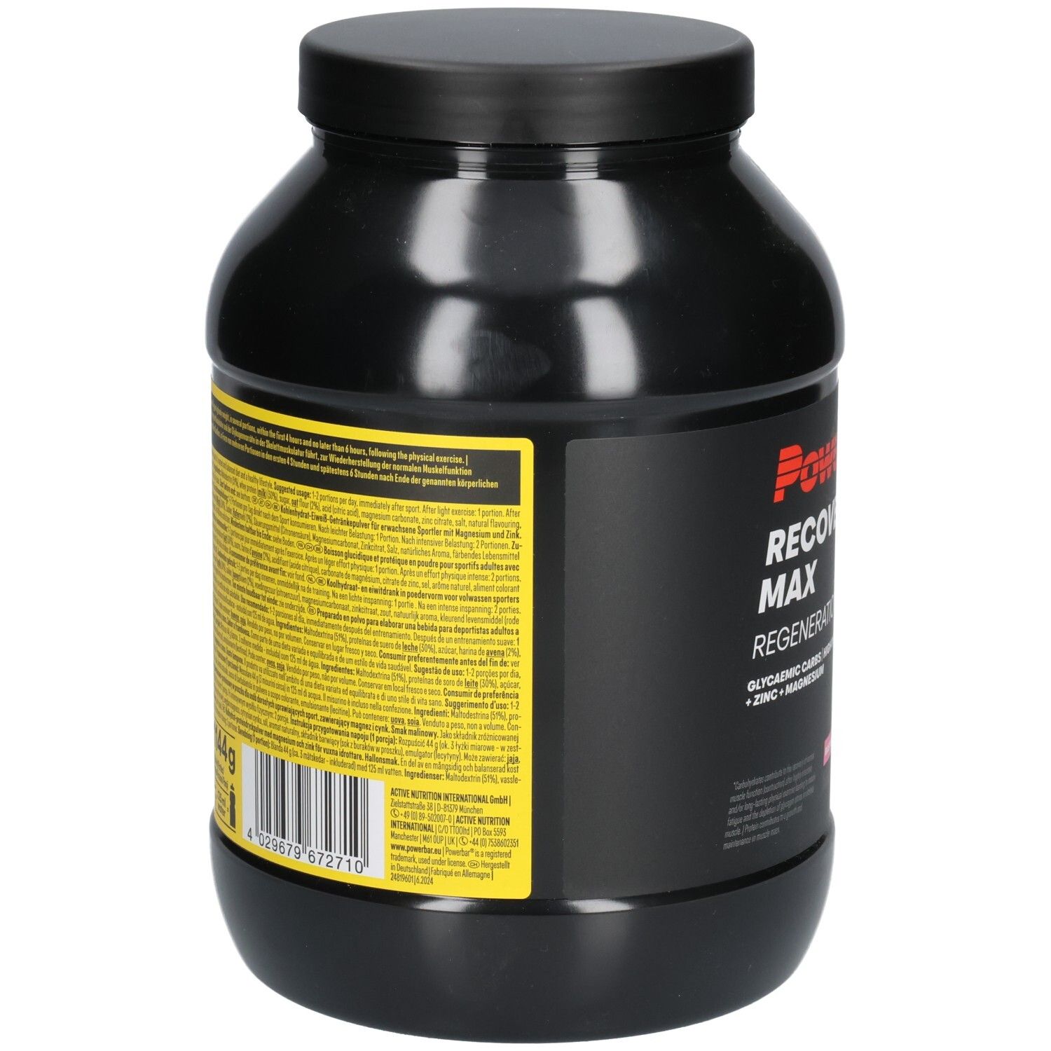 POWERBAR Recovery Max Himbeere Regenerations Whey Drink Pulver