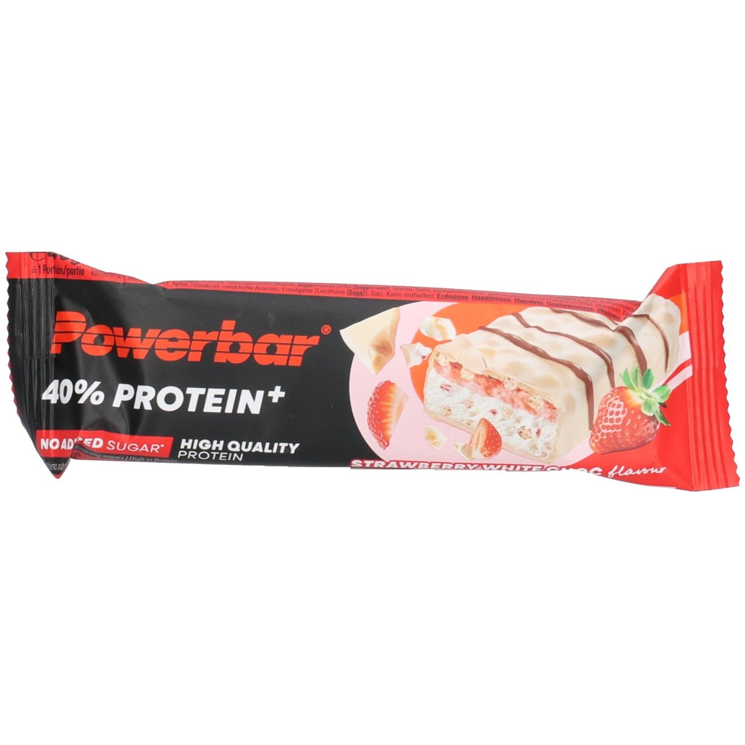 Caffeine Boost Strawberry White Chocolate 40 g Riegel