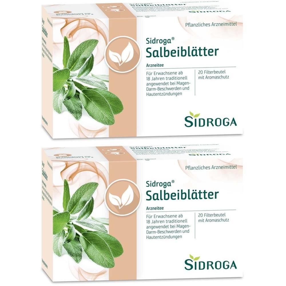 Sidroga Salbeiblätter Tee Filterbeutel 2x 2x20x1,5 g