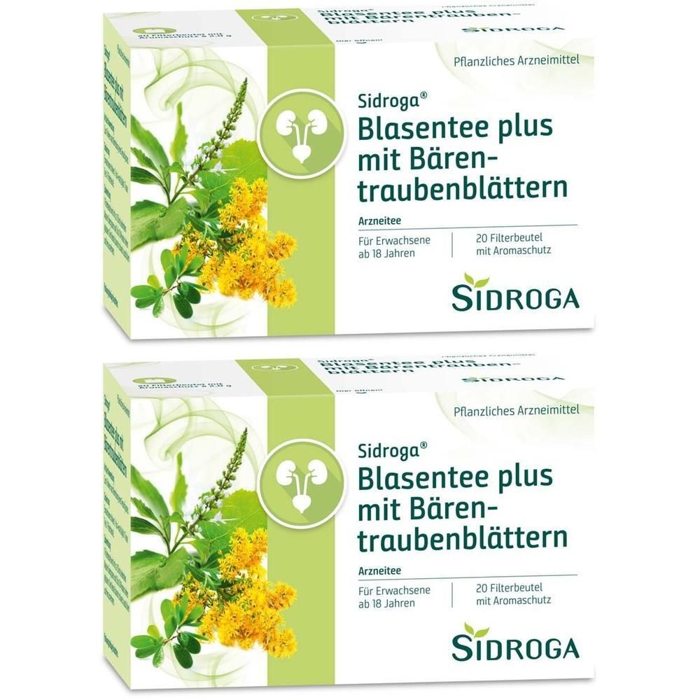 Sidroga Blasentee plus mit Bärentraubenblättern 2x 2x20x2 g Tee