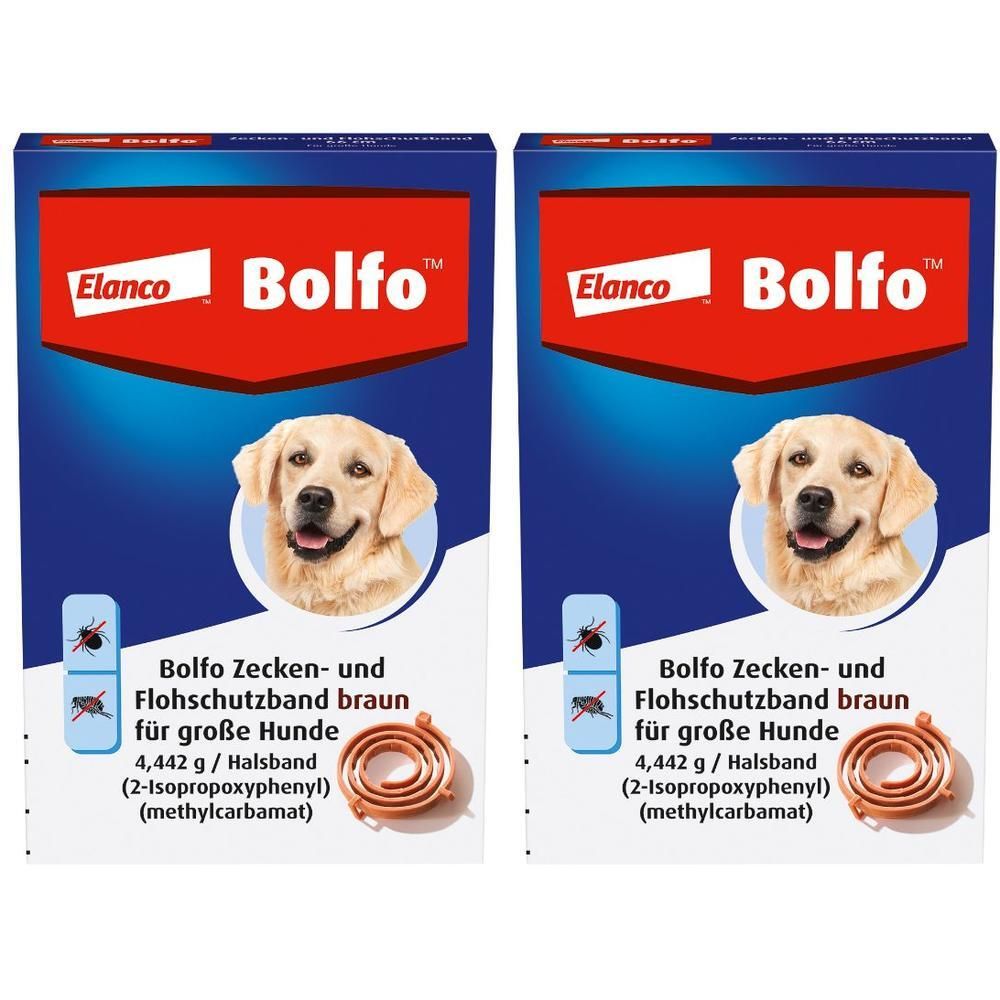 Bolfo Flohschutzband braun f.große Hunde 2x 2x1 St Halsband