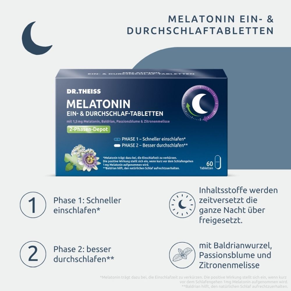 DR. THEISS MELATONIN EIN-& DURCHSCHLAF-TABLETTEN