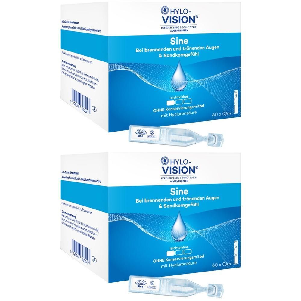 Hylo-Vision sine Einzeldosispipetten 2x 2x60x0,4 ml
