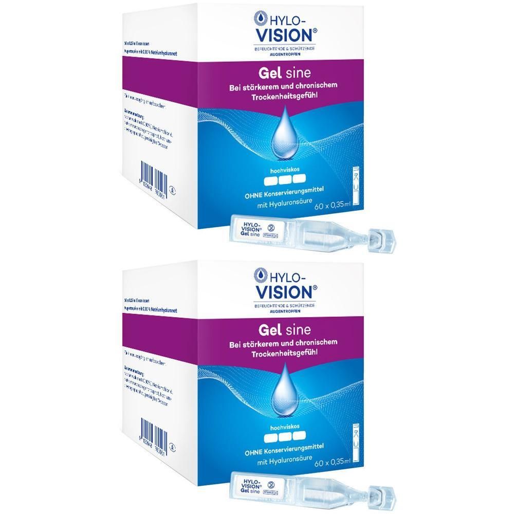 Hylo-Vision Gel sine Einzeldosispipetten 2x 2x60x0,35 ml