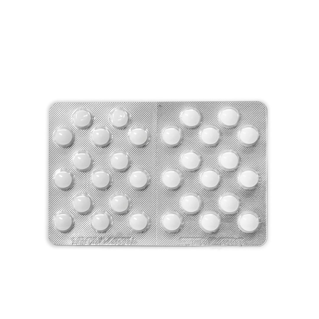 Blisterpackung mit 24 DR. THEISS Melatonin Einschlaf-Schmelztabletten.