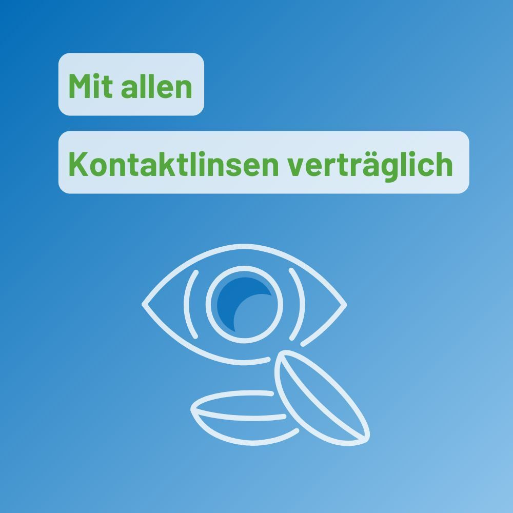 Symbol für Kompatibilität mit Kontaktlinsen.