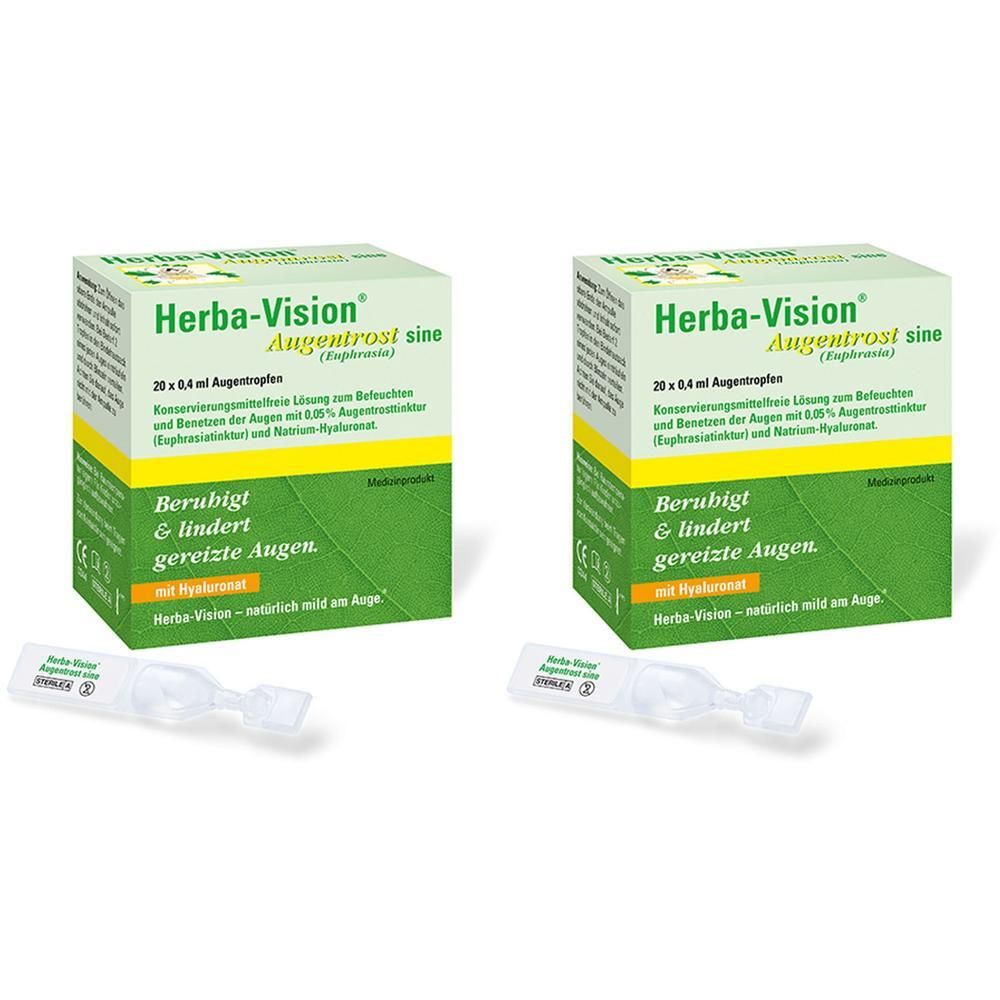 Herba-Vision Augentrost sine Augentropfen 2x 2x20x0,4 ml