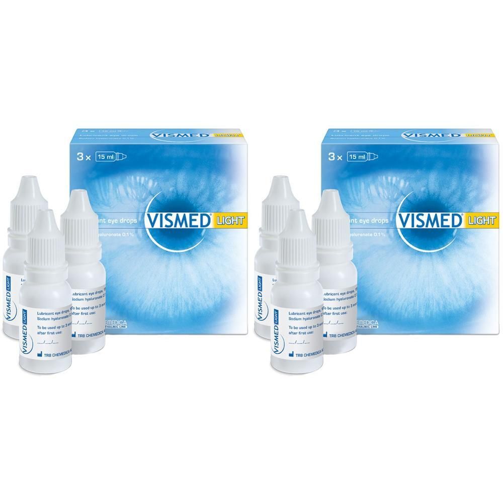 Vismed light Augentropfen 2x 2x3x15 ml