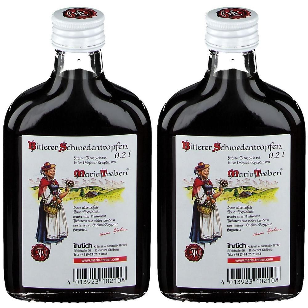 Maria Treben Bitterer Schwedentropfen 32% Vol. 2x 2x200 ml Flüssigkeit