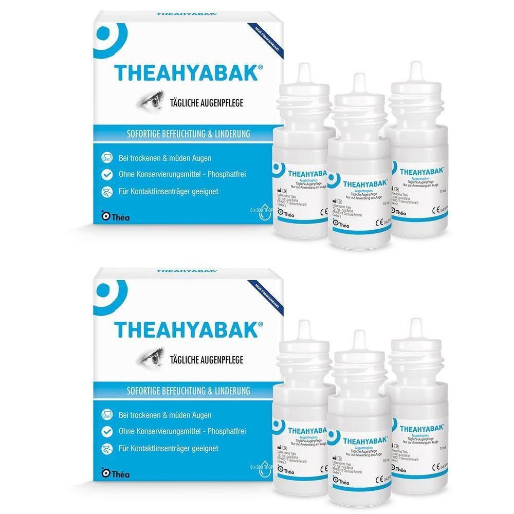 Theahyabak Augentropfen 2x 2x3x10 ml