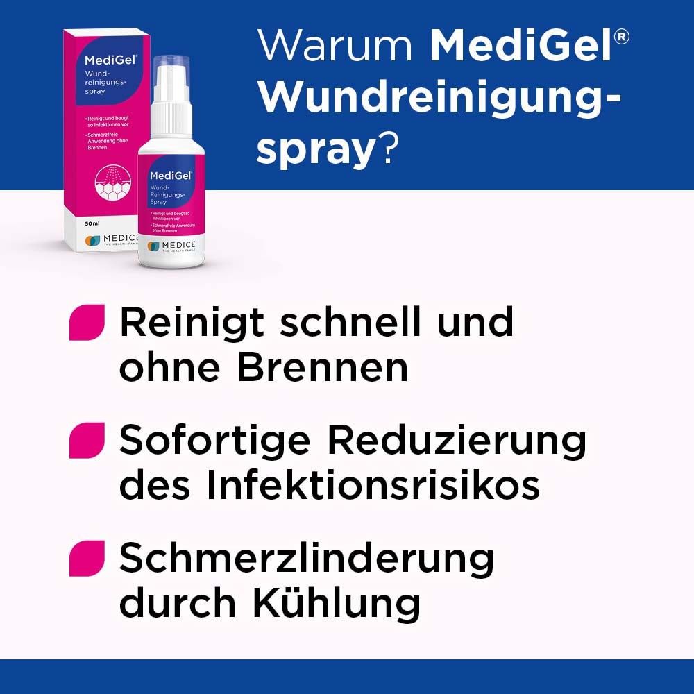 MediGel Wundreinigungsspray zum Säubern von Wunden