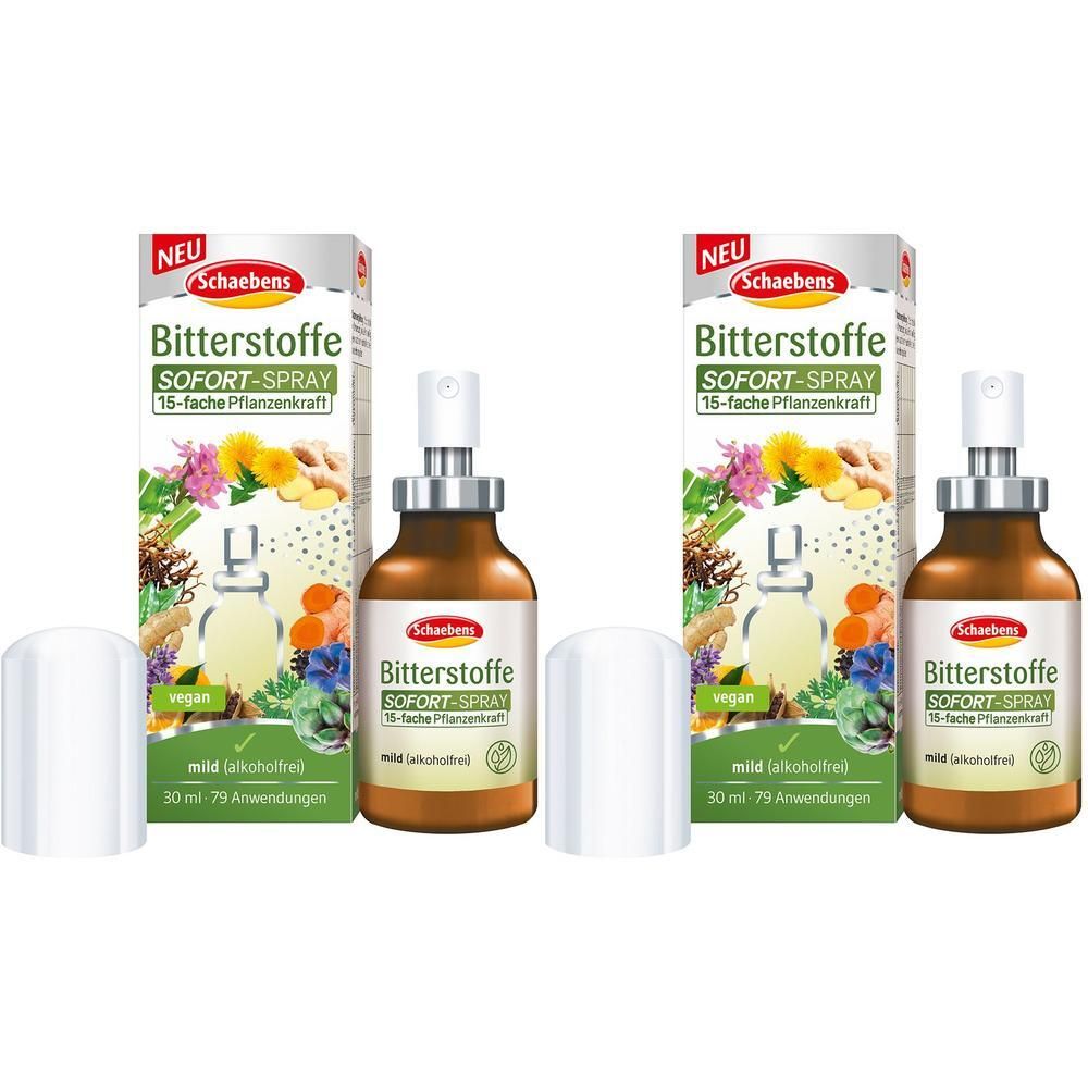 Schaebens Bitterstoffe SOFORT-Spr.f.Magen-u.Darmfu 2x 2x30 ml Sprühflasche