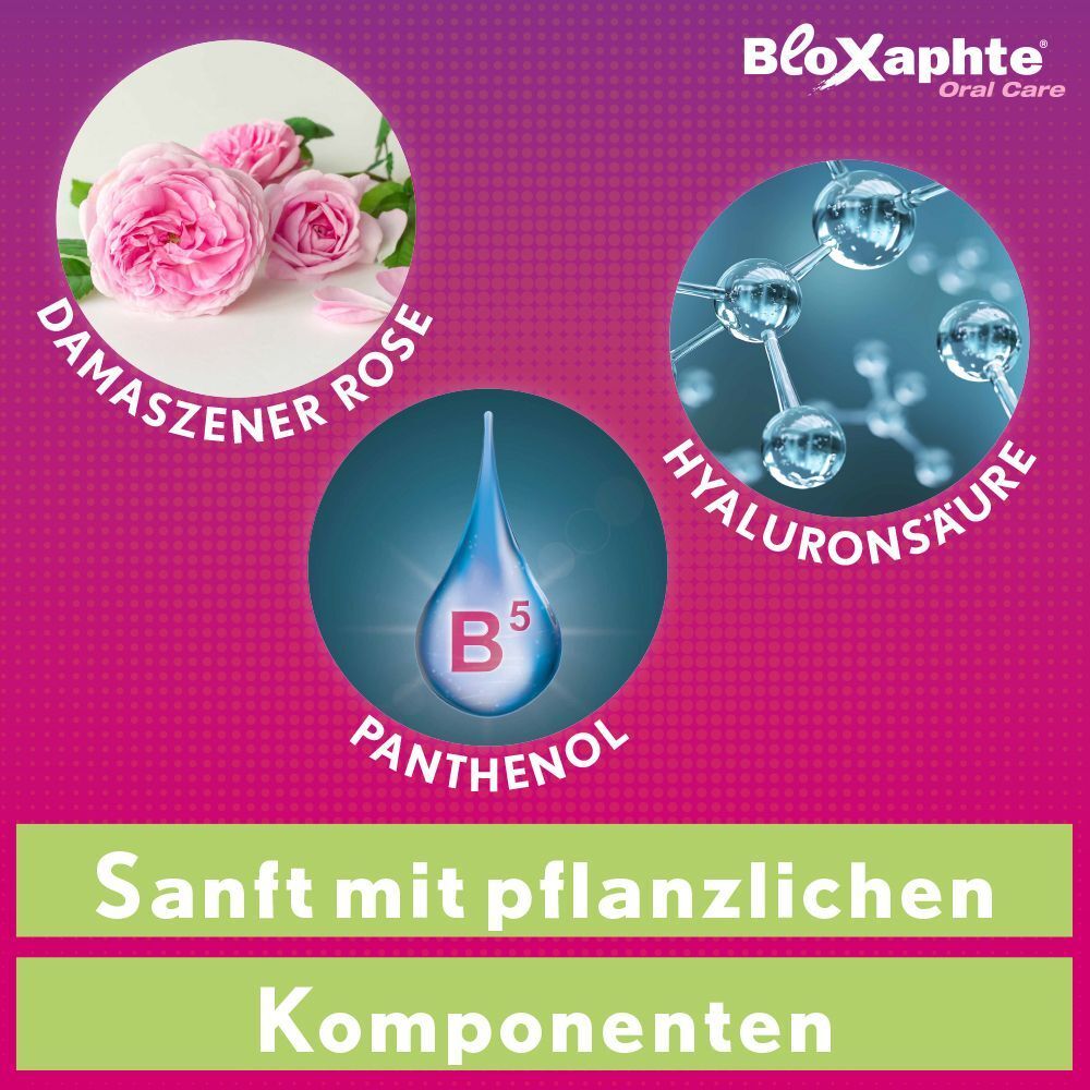 Inhaltsstoffe: Damaszener Rose, Hyaluronsäure und Panthenol B5.