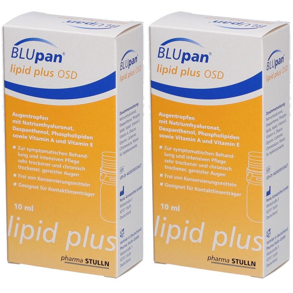 Blupan lipid plus OSD Augentropfen 2x 2x1x10 ml