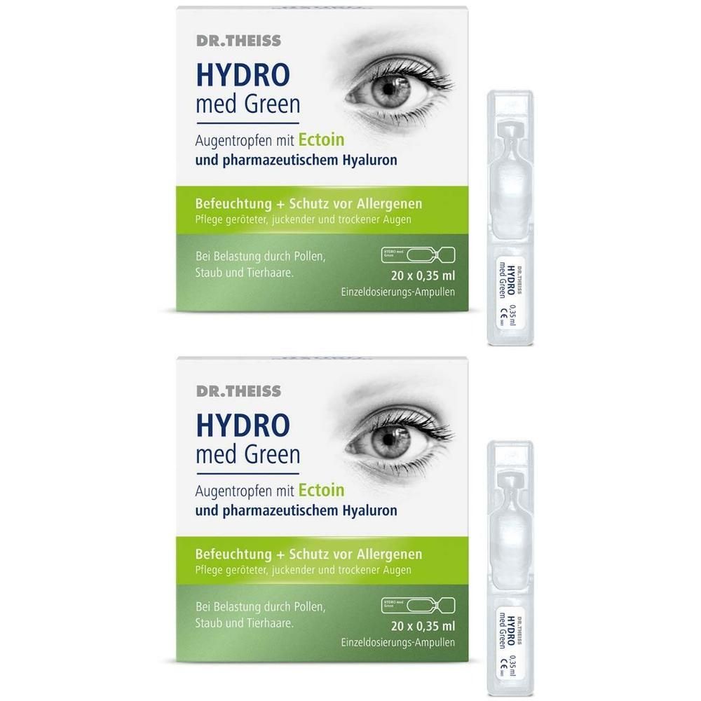 Dr.theiss Hydro med Green Augentro.Einzeldos.Amp. 2x 2x20x0,35 ml Augentropfen