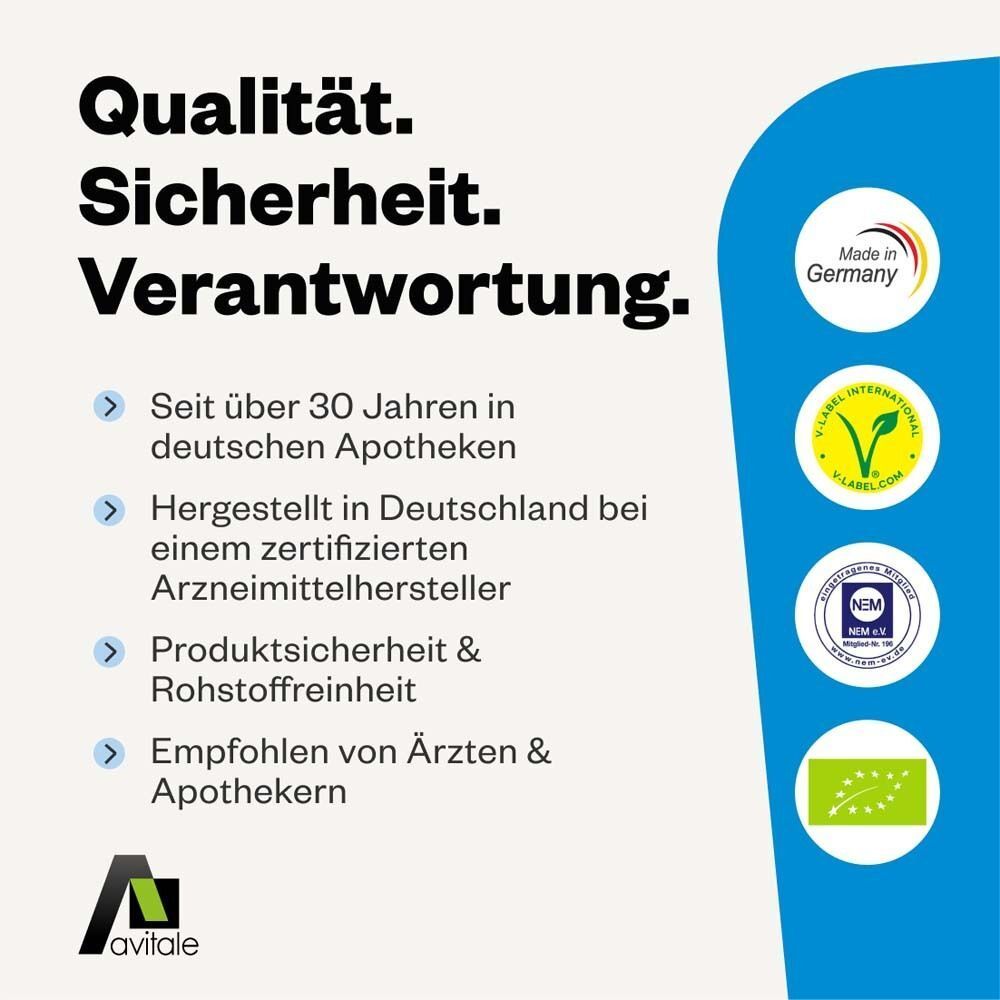 Qualitätssiegel: Made in Germany, V-Label, NEM-Siegel, Bio-Siegel.
