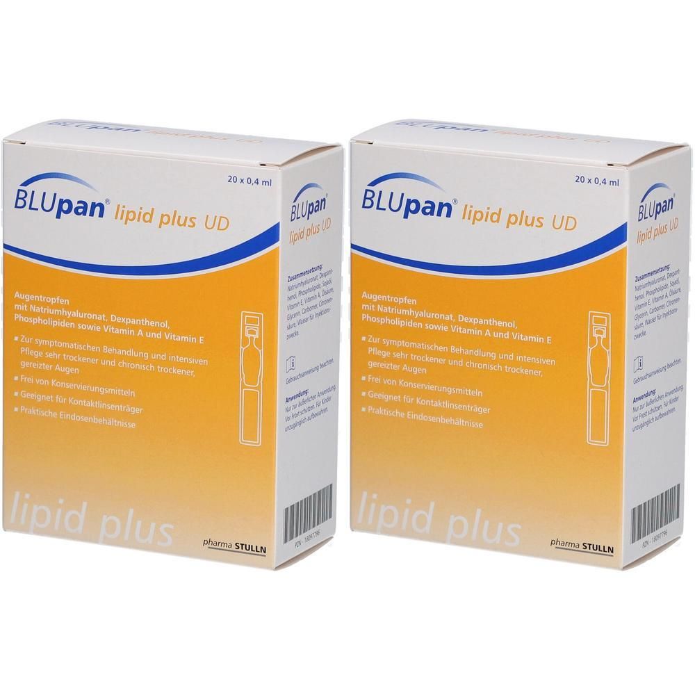 Blupan lipid plus UD Augentropfen 2x 2x20x0,4 ml