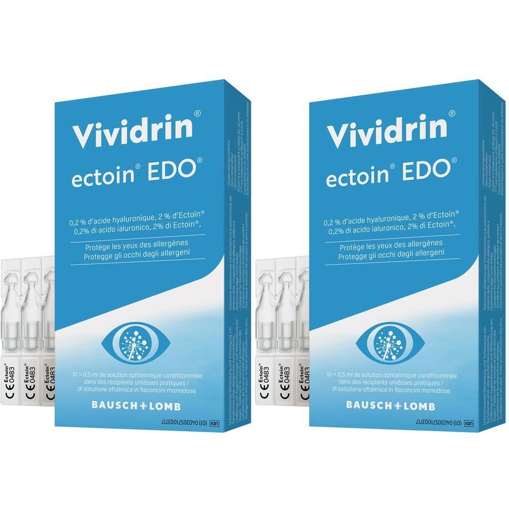 Vividrin ectoin EDO Augentropfen 2x 2x10x0,5 ml
