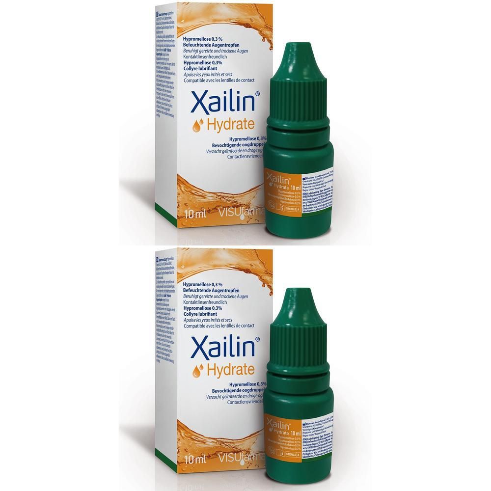Xailin Hydrate Augentropfen 2x 2x10 ml