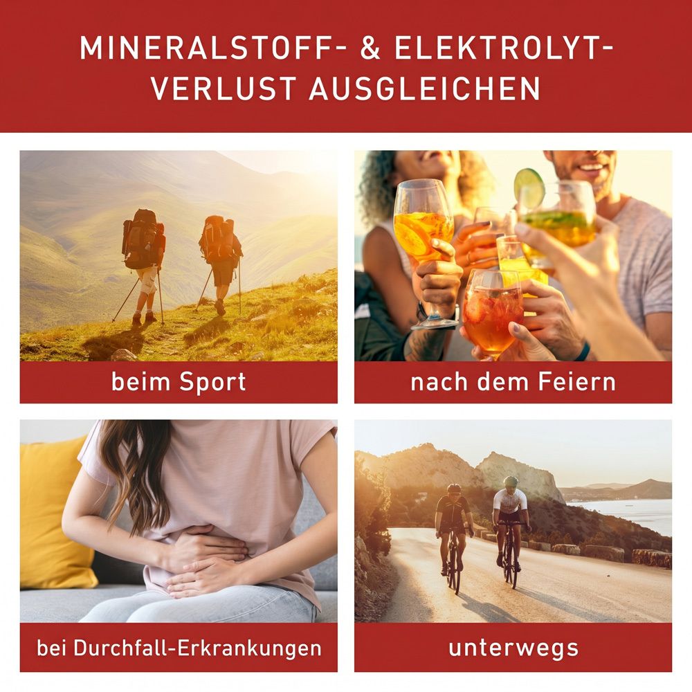 N1 Elo-Sticks: Mineralstoff- & Elektrolytverlust ausgleichen bei Sport, nach Feiern, bei Durchfall, unterwegs.