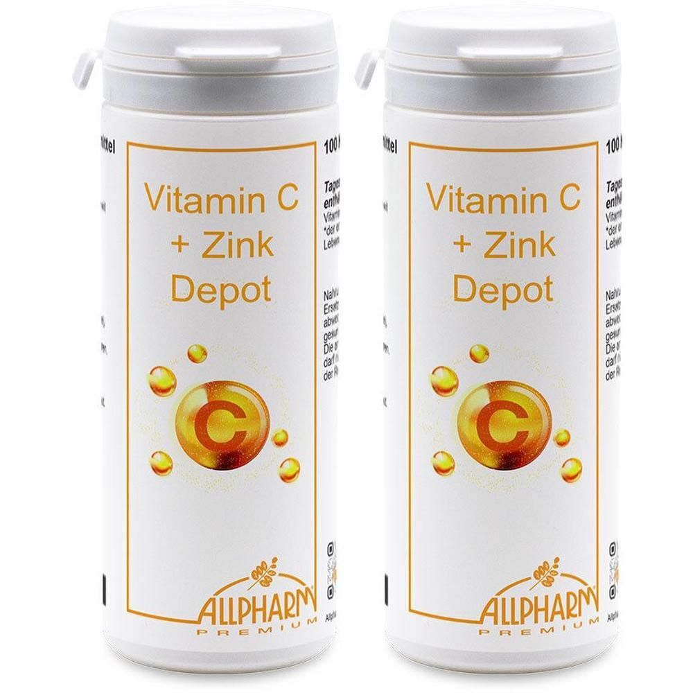 Vitamin C+Zink Depot Kapseln 2x 2x100 St