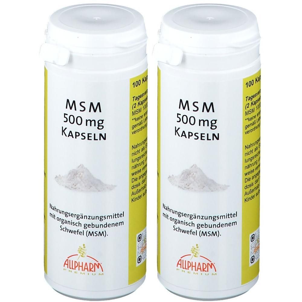 MSM 500 mg Kapseln 2x 2x100 St