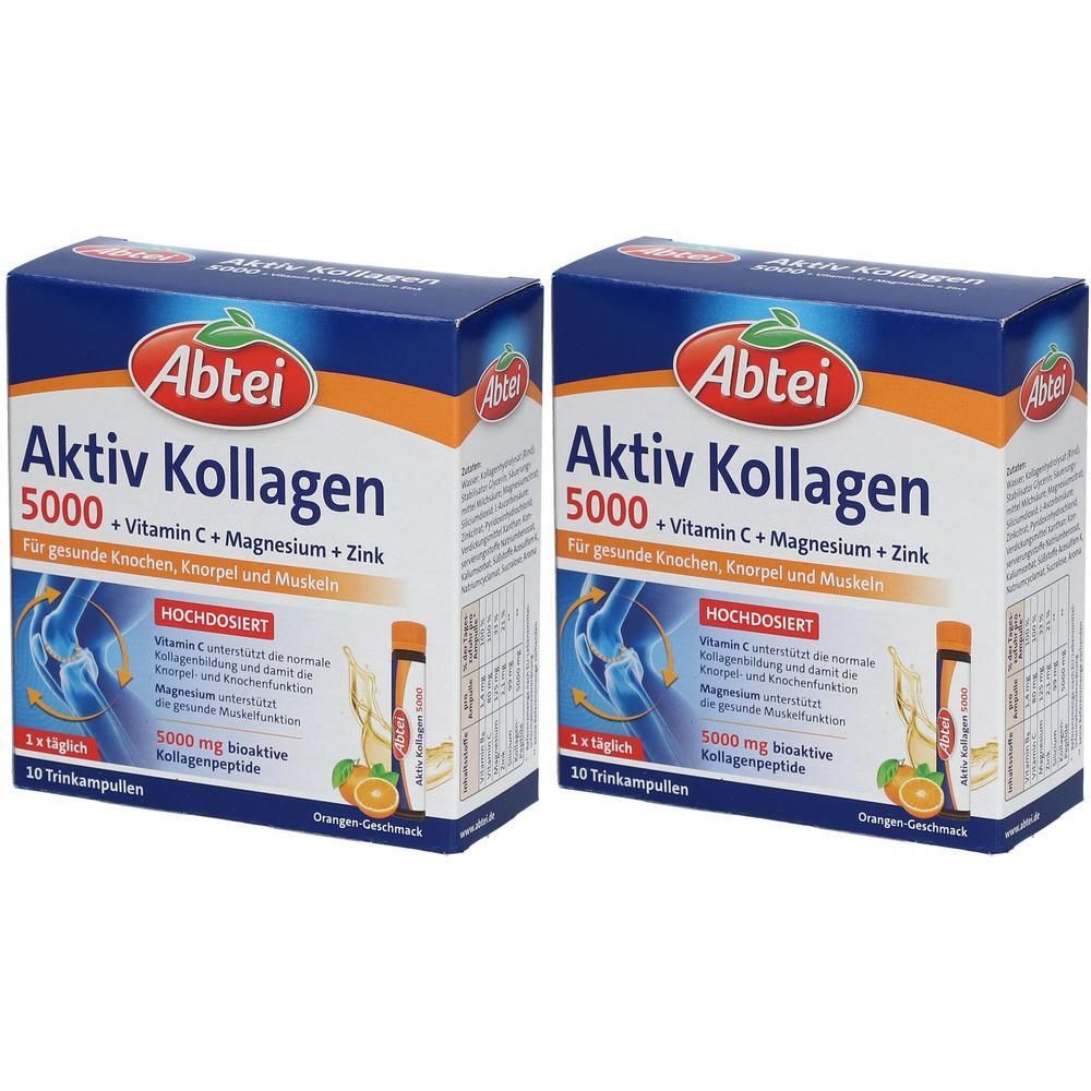 Abtei Aktiv Kollagen 5000 Trinkampullen 2x 2x10x25 ml